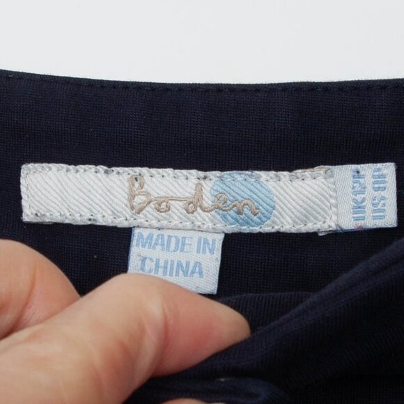 Boden Hampshire 7/8 Navy Blue Pants Womens Size 8 Petite - Picture 5 of 11